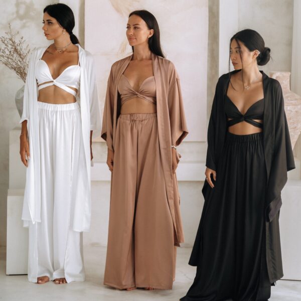Pants with slit